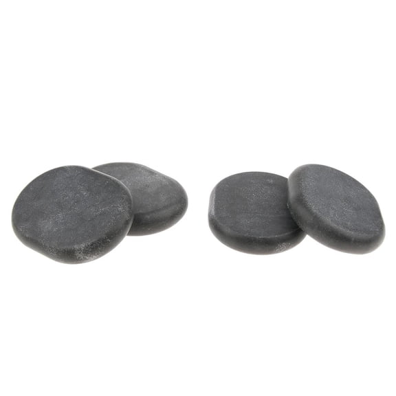 EHJRE 4x High Quality Massage Stones Natural Basalt Hot Rocks Kit for Beauty