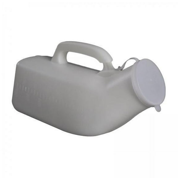 EHJRE 4xMale Urine Bottle with Lid Handle Urinary Container for Driving Outdoor Home White 4 Pcs