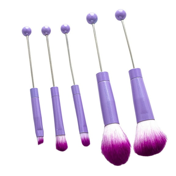 EHJRE 5 Pieces Beaded Eyeshadow Brush Cosmetic Brushes with Soft Synthetic Fiber Blush Brush Make up Brush Tool Kits for Bestie