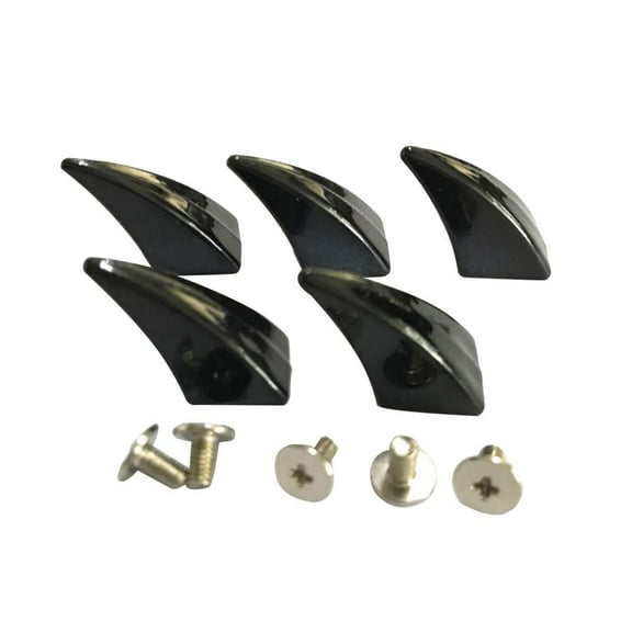 EHJRE 5 Pieces Shape Rivets Spikes for Leather Craft Black