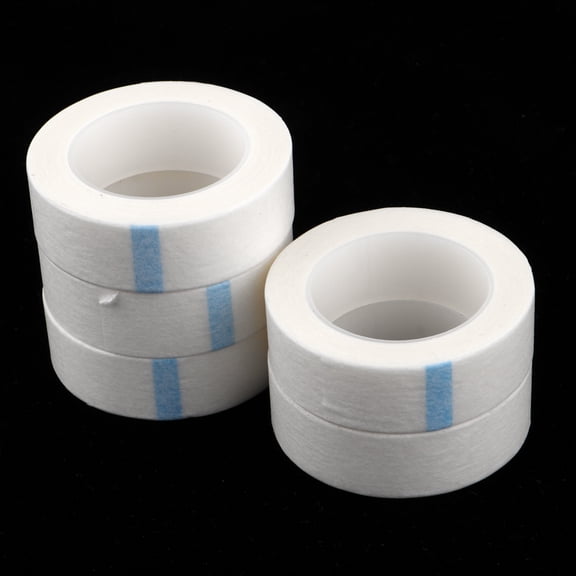 EHJRE 5 Rolls Professional Tape For Individual False Eyelash Extension, Lint Free Paper For False Eyelash Patch Makeup