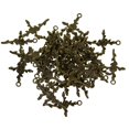 thumbnail image 1 of EHJRE 50Pcs Flower Leaf Cross Charms Jewelry DIY Making Bronze, 1 of 9