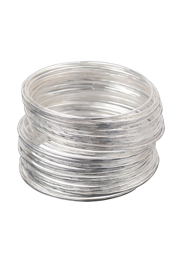 50Pcs Indian Alloy Hoop Bracelet Bangles Set Women Stackable Bangle