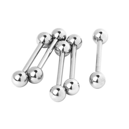 EHJRE 5Pcs 14 Gauge 16mm Titanium Body Jewellery Piercings S