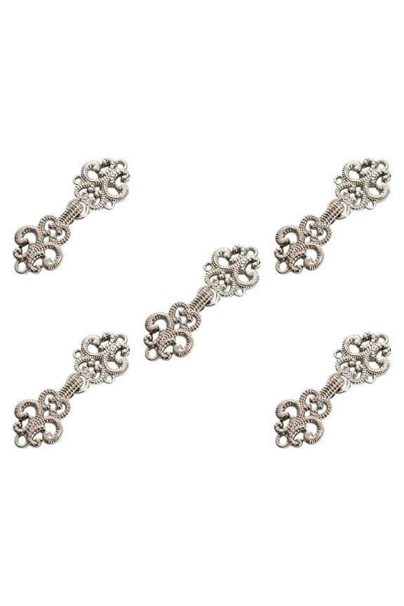 5Pcs Fasteners Clasp Closure Buttons for Coat Tang Suit Costumes