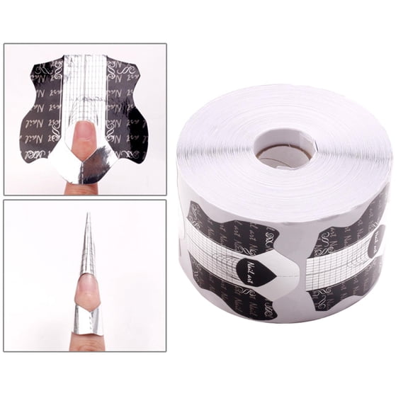 EHJRE 5Pcs, Nail Extension Guide Stickers ,Acrylic Tips sticker Rectangle Nail Extension Forms for Nail Technicians Nail Specialist