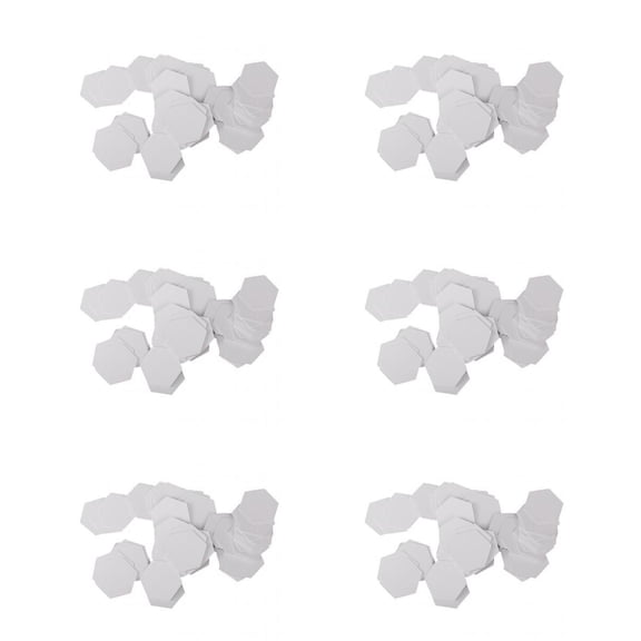 EHJRE 600Pcs Hexagon Paper Piecing Quilting Templates, Assorted Sizes 8mm 10mm 12mm