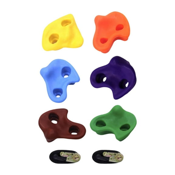 EHJRE 6Pcs Climbing Artificial Rocks Children Tree Climbing Holds for Kids Climber