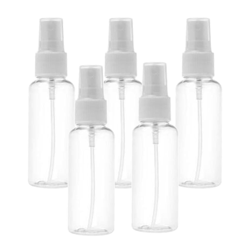 EHJRE 6x 5 Pieces Spray Bottle Empty Plastic Travel Liquid Kits for Holidays, Business Trips, Makeup, Cleaning, - 50ml