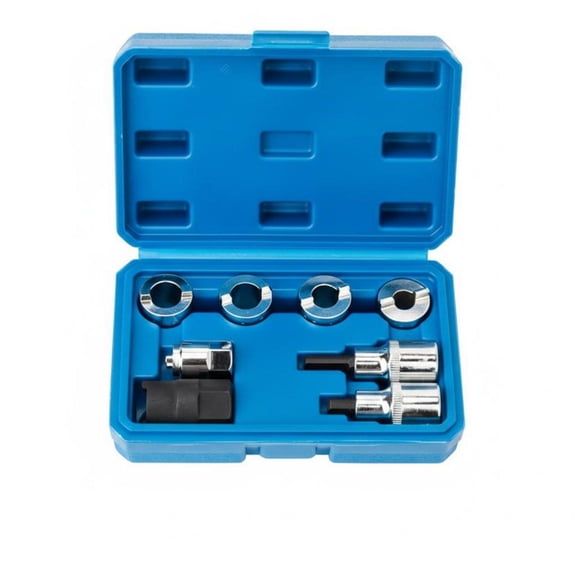 EHJRE 8 Pieces Shock Absorber Tool Kit High-Grade Alloy Steel Steel Shock Absorber Removal Tool Sturdy and Strut Nut Socket Set for DIY Enthusiasts, Garage