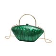 thumbnail image 1 of EHJRE Acrylic Evening Clutch Purse Practical Fashionable for Women Lady Shoulder Chain Green, 1 of 9