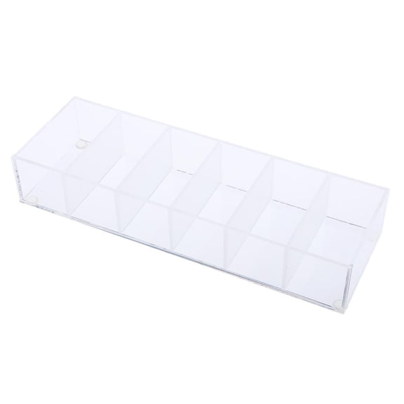 EHJRE Acrylic Makeup Compact Powder Holder, Blushes, Highlighters Eyeshadow Organizer Provides 6 Space Storage For Cosmetic Makeup Products