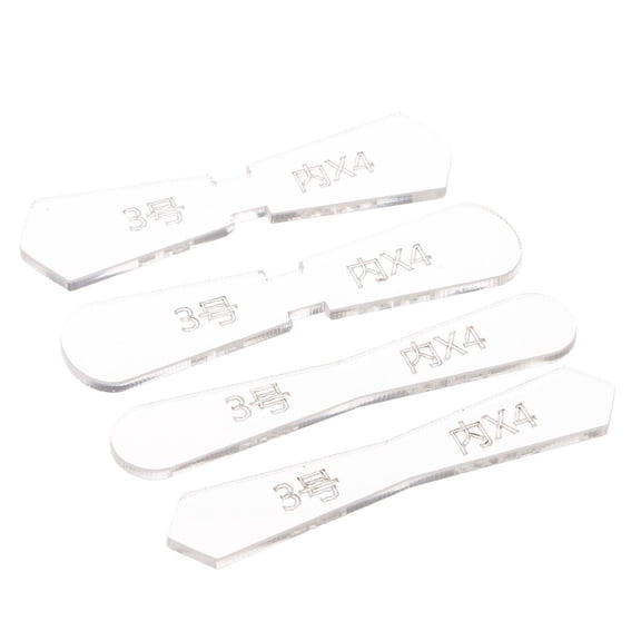 EHJRE Acrylic Zipper Pull Pattern Stencil Template Set Leather Craft Tool Type3 A