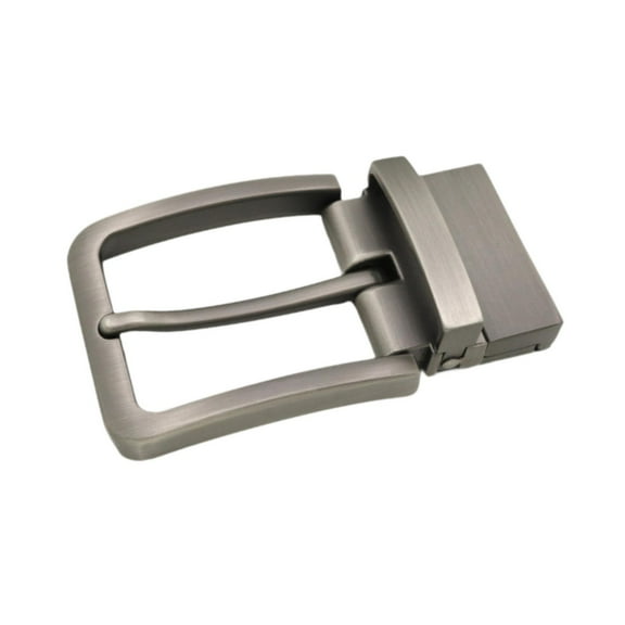 EHJRE Alloy Belt Buckle Classic Mens for 33mm Belt Replacement Single Prong Buckle Gray Brushed