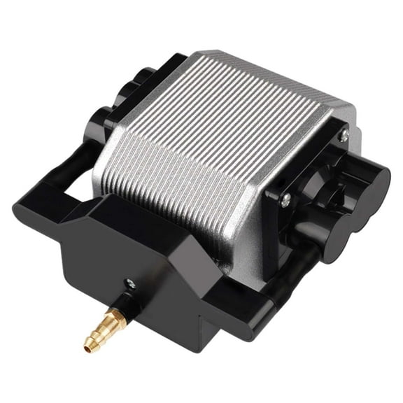 EHJRE Aquarium Air Pump Aerator 16W High Performance Quiet Portable Mini Air Pump Aquarium Bubbler for Pond Outdoor Pool 12V