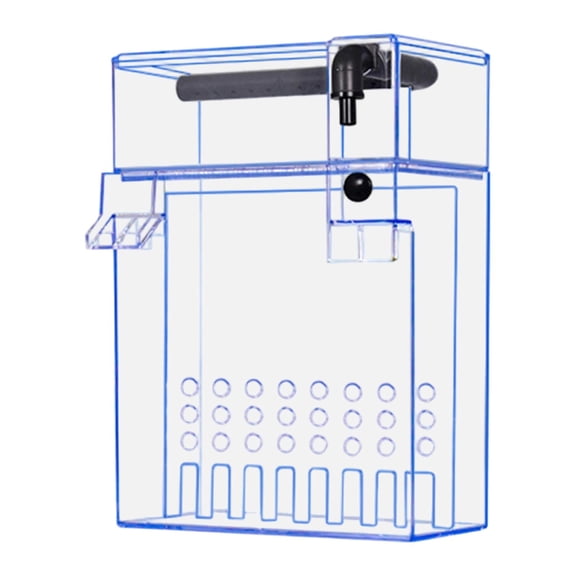 EHJRE Aquarium Box, Aquarium Tank Accessory, Double Filtration System, Waste Separation, Noise Reduction, PP Material, Suitable for Home, Office, 18cmx9cmx28cm