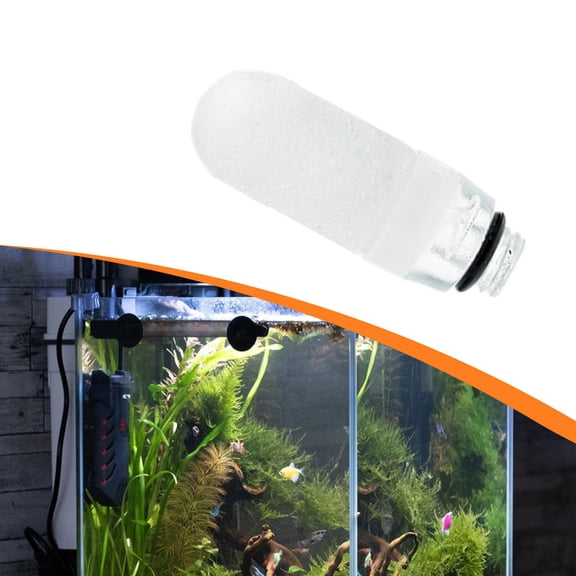 EHJRE Aquarium Inline CO2 Atomizer Replace Head Filtration System Lightweight Aluminum Alloy Aquarium Refiner Quick Insert External