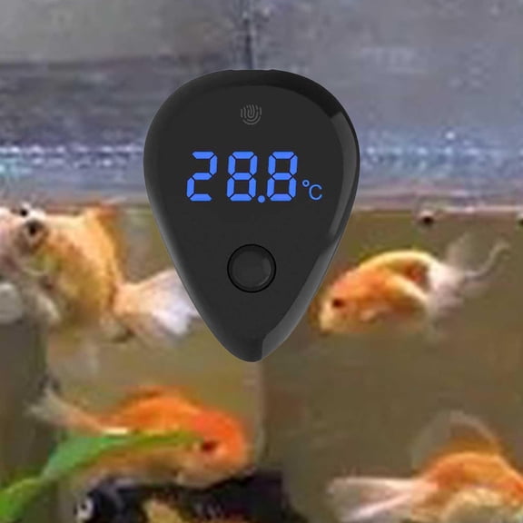 EHJRE Aquarium Thermometer, Digital LED Display, Mini Battery-powered Temperature Measurement, Aquarium Thermometer, for Aquatic And Turtles