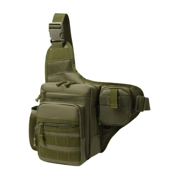 EHJRE Bag Men's Shoulder Bag Handbag Chest Bag Adjustable Shoulder Strap Stylish Chest Green