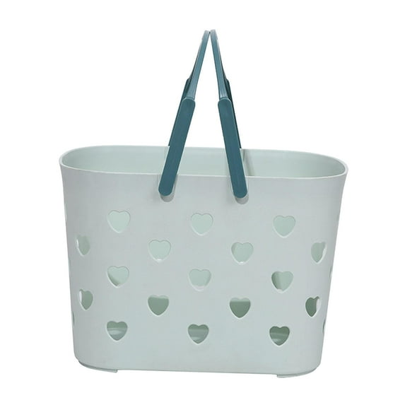 EHJRE Beach Tote Bag Creative Storage Basket Easy to Clean Portable with Holes Bathing green