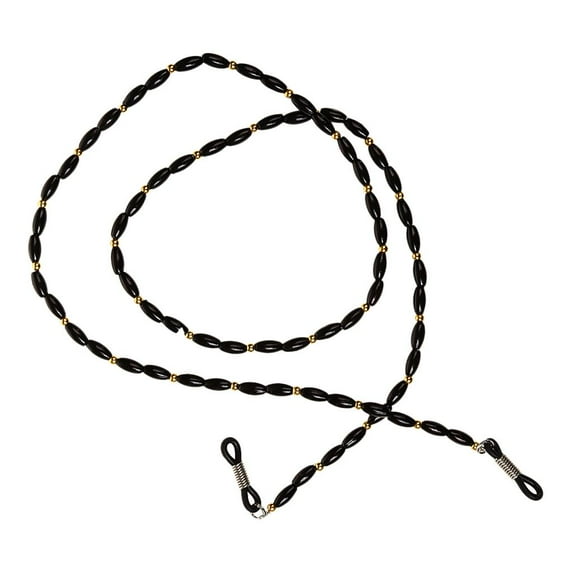 EHJRE Beaded Glasses Neck Lanyard Cord Chain Spectacle Spectacles Glasses Sunglasses - Black