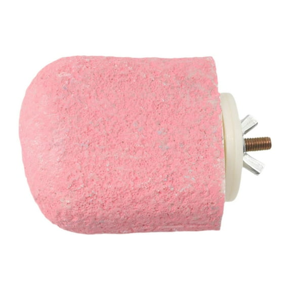 EHJRE Bird Perch Platform Trimmer Easy to Install Exercise Beak Grinding Stand Parrot Stand for Cockatiels, Paws Finches Pink