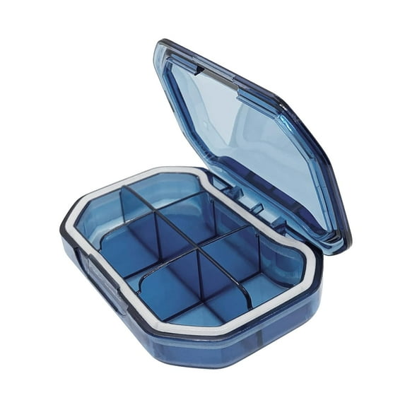 EHJRE Box Small Container with Compartments Lightweight Portable Waterproof Holder Travel Organizer for Pocket BlueRectangle