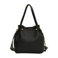 thumbnail image 1 of EHJRE Bucket Bag for Women Detachable Shoulder Strap Portable Stylish Commuting Travel Black, 1 of 9