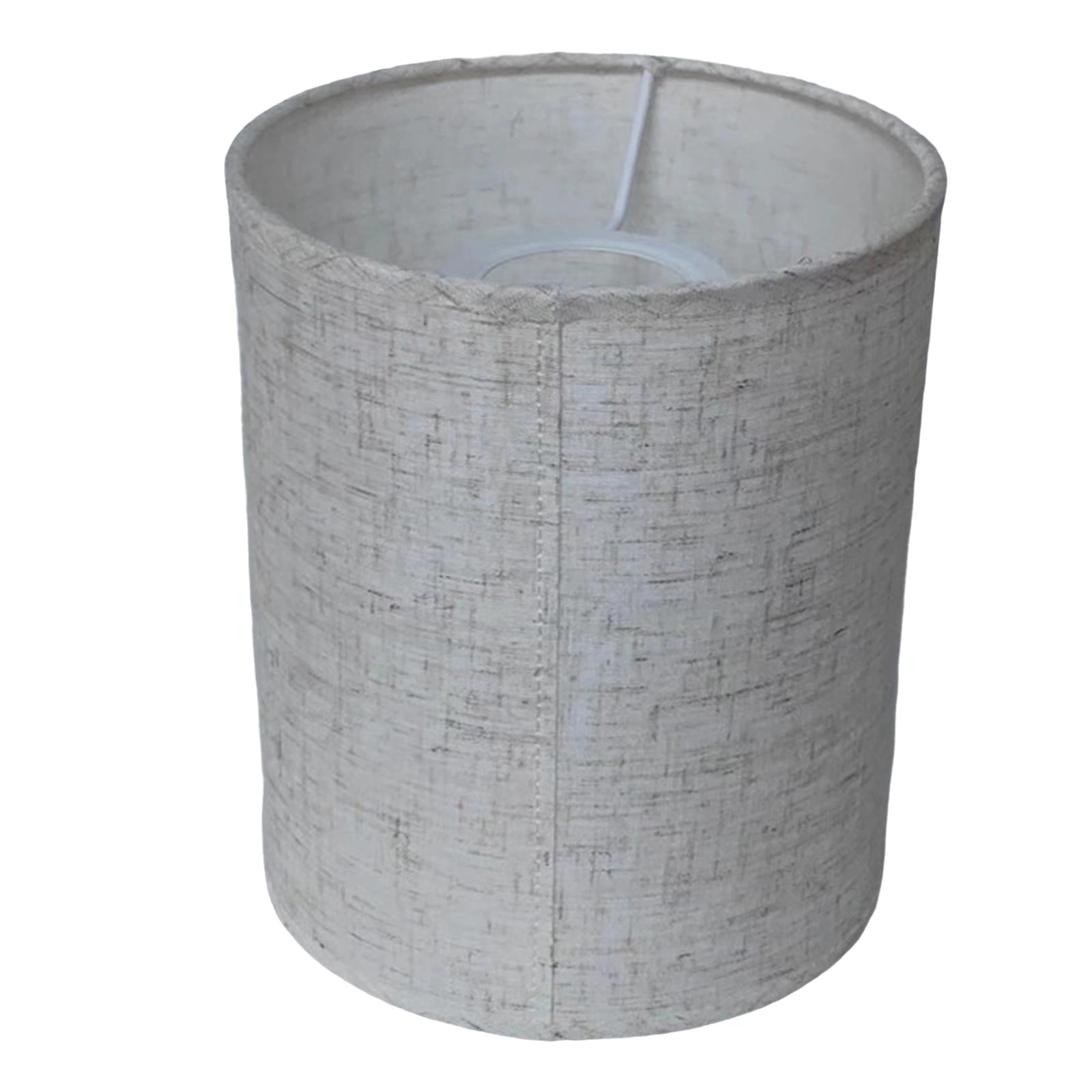EHJRE Burlap Lampshade Barrel Fabric Lampshade Standing Lamp ...