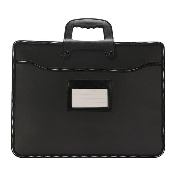 EHJRE Business Briefcase Edge Stitching Work Top Handle Home Travel File Carry Bag