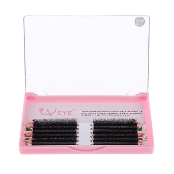 EHJRE C Fiber Attractive Handmade Reusable Crossed False Makeup Thick Natural Black Eye 10mm