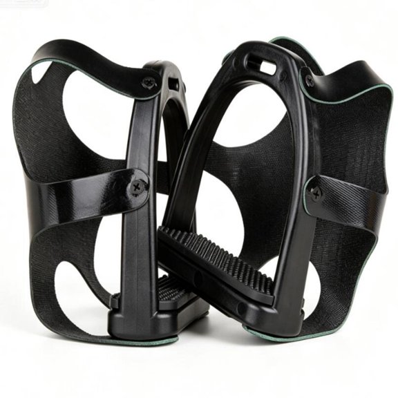EHJRE Cage Stirrups Secure Safety Stirrups Non-Slip for Horseback Riding, Horse Riders S