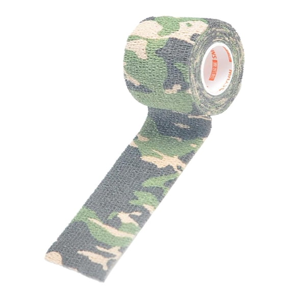 EHJRE Camo Wrap Tape Bandage for Hunting And Camping, Self-Adhesive Protective Stretch Roll, 5 Yards Long, 4 Width Sizes to Choose - Jungle, 2 Inch