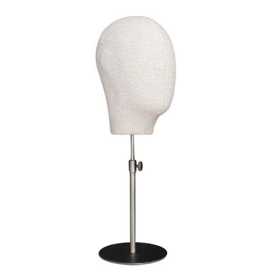 EHJRE Canvas Head Stand Display Manikin Rack - 03 53x24cm 14.5cm 46-62cm