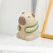 EHJRE Cartoon Capybara Silicone Night Light,Cute Bedside Lamp,Dimmable Birthday Gift,Cute Lamp Animal Night Light for Bedroom Decor