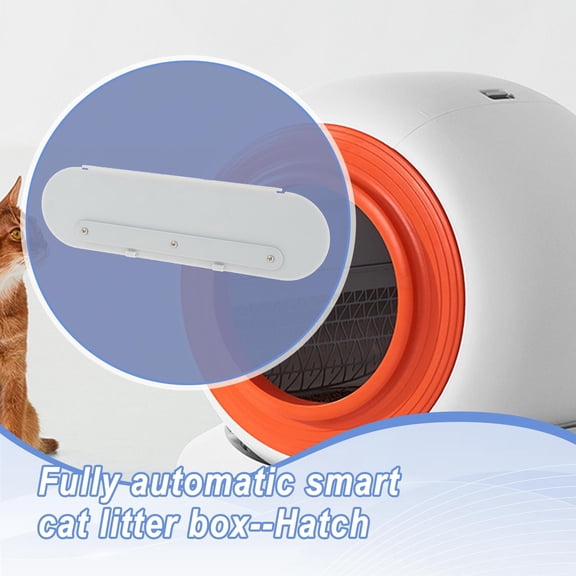 EHJRE Cat Litter Box Accessories, Including Cat Litter And Replacement Parts for The Waste Bin. Made of PP Material for Efficient Waste Separation An hatch