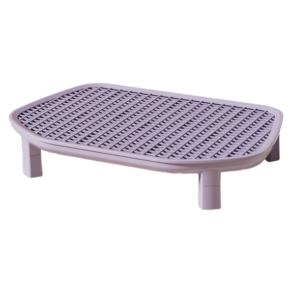 EHJRE Cat Litter Box Step Kitten Litters Box Footboard, Reusable, Portable Practical Nonslip Easy to Clean Cat Litter Trapping Step Purple