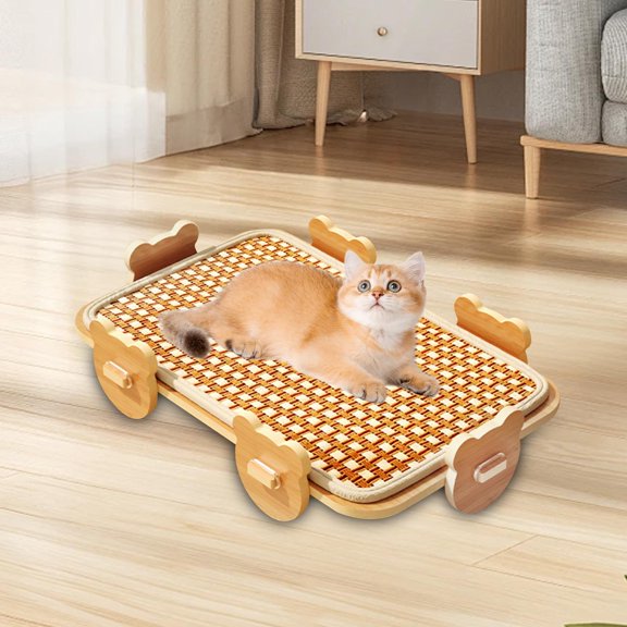 EHJRE Cat Scratch Mat Breathable Sleeping Bed for Training Small Medium Large Cats Square Cool mat