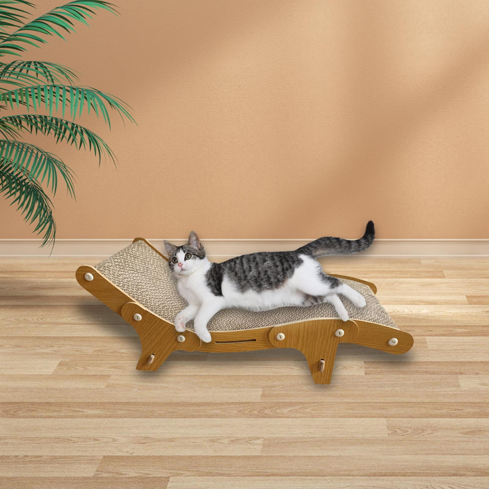 EHJRE Cat Scratch Pad Interactive Play Toy Cat Cardboard Bed for Indoor