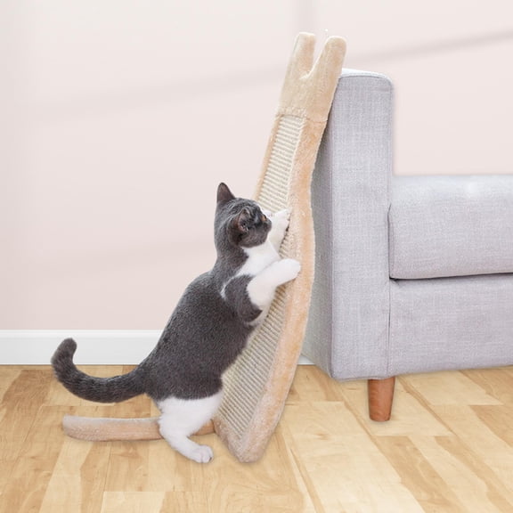 EHJRE Cat Scratcher, Climbing Frame Cat Scratch Pad, Wear Resistant Anti Slip Kitten Scratching Mat for Claws Care Furniture Protection Pet Supplies