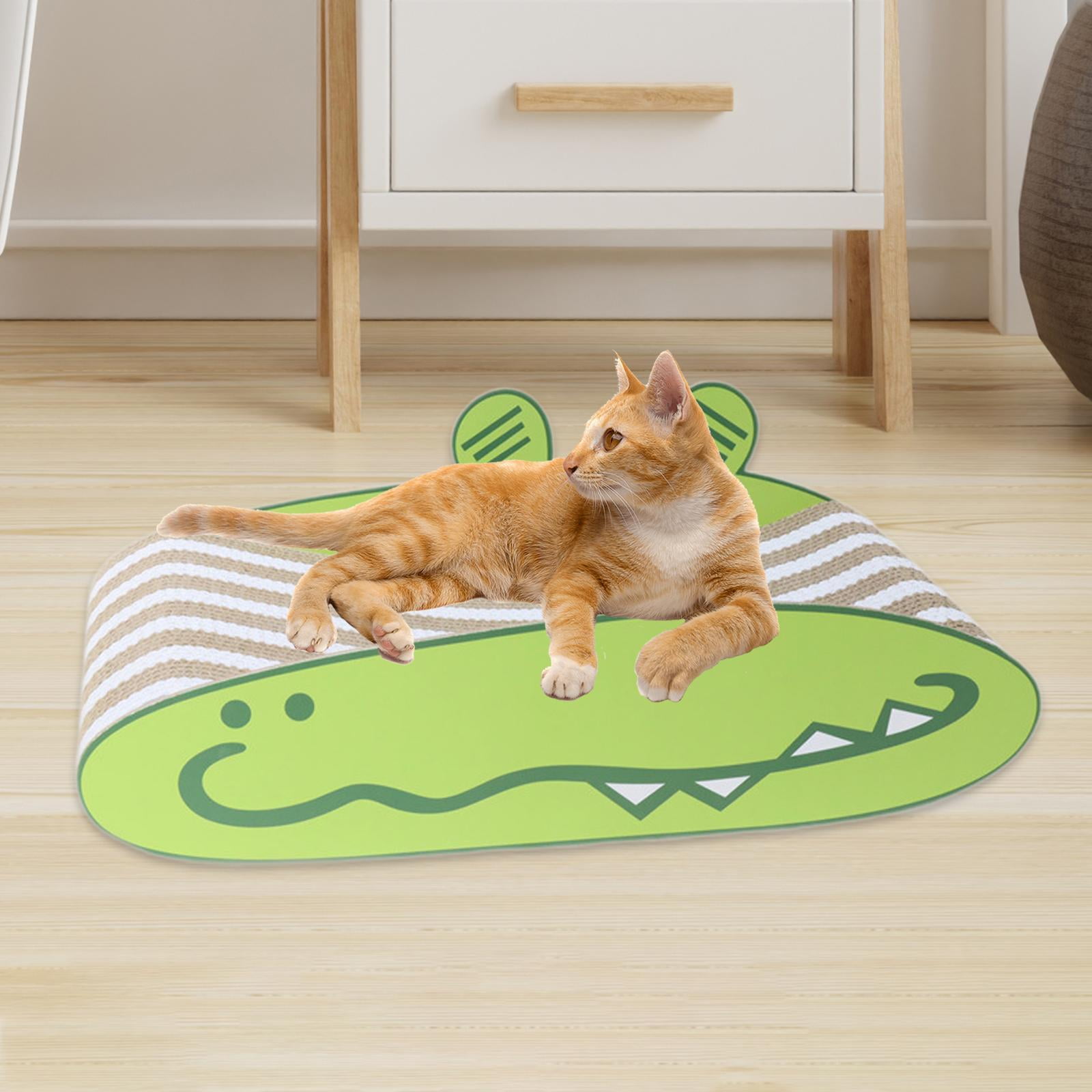 EHJRE Cat Scratcher Entertaining Claw Toy Crocodile Design Playing Pet Claw Sharpening Interactive Pet Toy for Indoor Cats