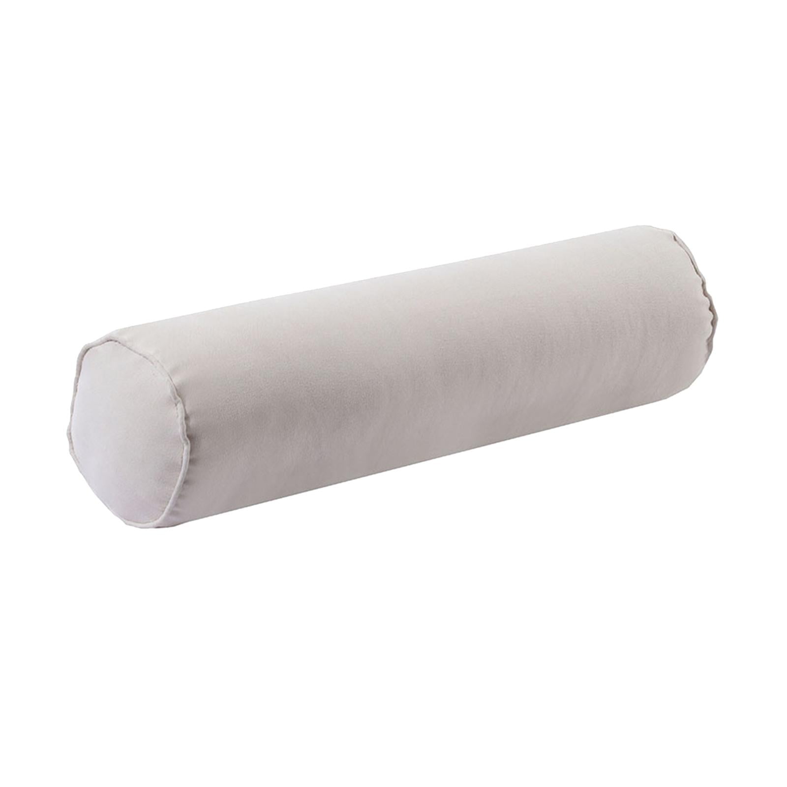 EHJRE Cervical Neck Roll Pillow Made of Hollow Cotton, Comfortable, Soft, Neck Pillow, Round Neck Roll Pillow for Abdomen, Ankles, Spine, Car, Knees White