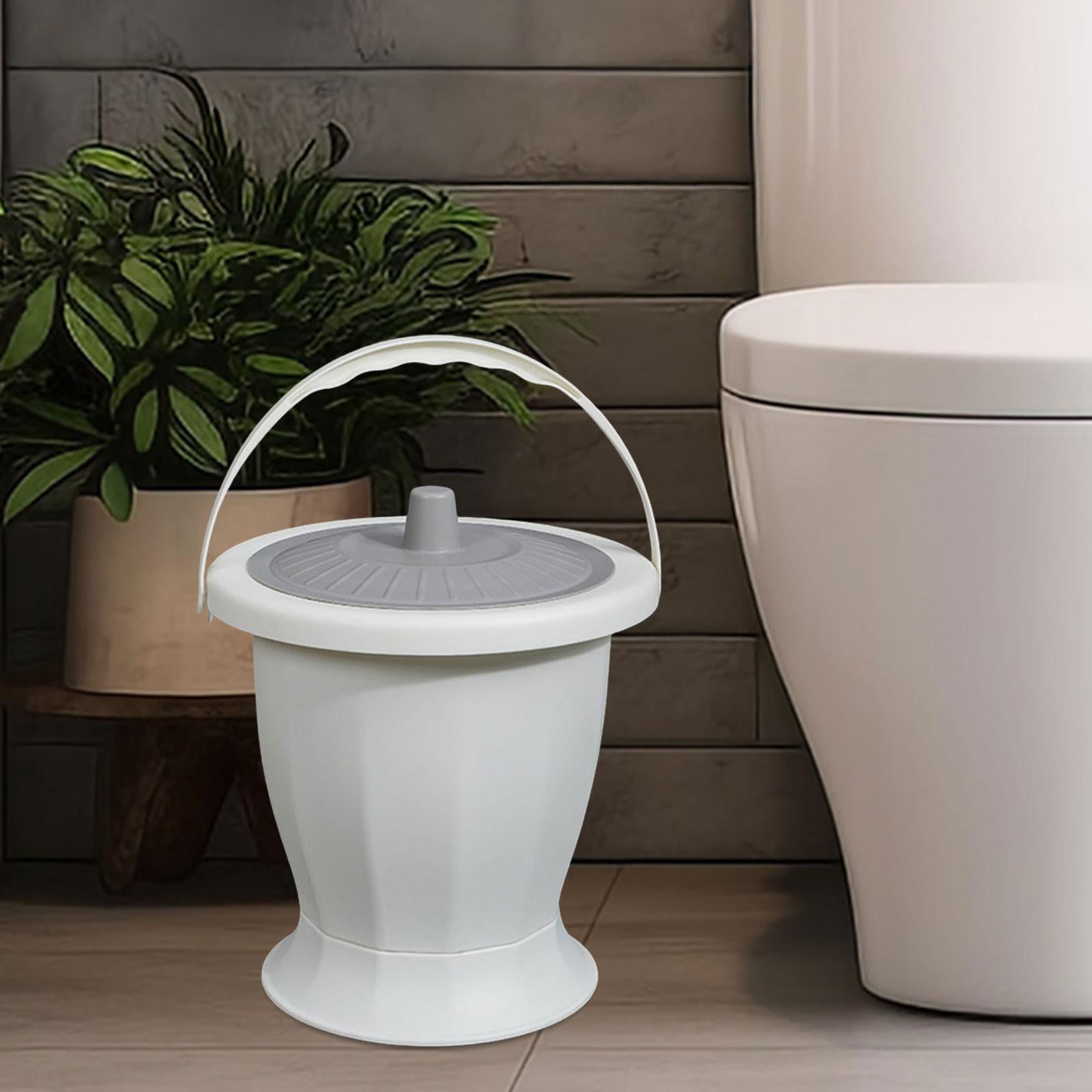 EHJRE Chamber Pot, Potty Urinal Bottle with Lid Handle, Bedside Urinal