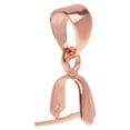 thumbnail image 1 of EHJRE Charms Crafts 925 Sterling Pendant Pinch Bail Connector Clasp Jewelry DIY Rose Gold, 1 of 9