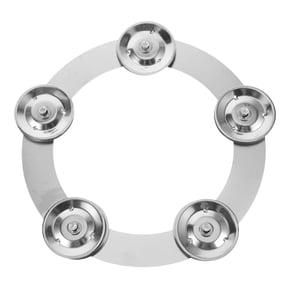 EHJRE Ching Drum Cymbals Rings Silver Jingle Effect Percussion Instrument for Drum Set