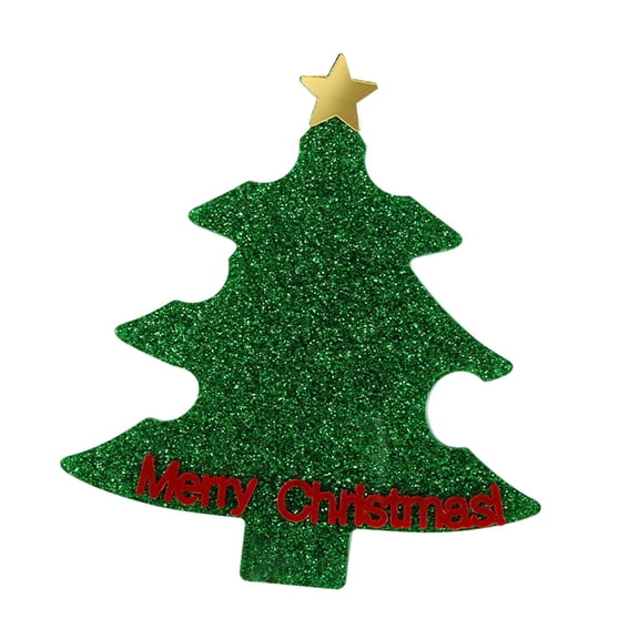 EHJRE Christmas Tree Shape Nail Photo Prop Multipurpose Modern Acrylic Nail Art Display Board Tech Props for Salon Studio Supplies Green