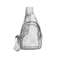 thumbnail image 1 of EHJRE Clear Bag , Pocket Chest Daypack, PVC Crossbody Shoulder Backpack Waist Belt Bag Light Gray, 1 of 9