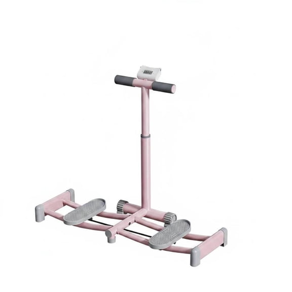EHJRE Core Floor Quiet Leg and Hip Adjustable Handle Thigh Exercise Machine for Women, Pink Foldable Smart Count
