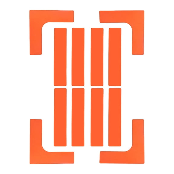 EHJRE Court Line Marker Set Sports Court Marker Kit Driveway Park Lawn Lines Marking Set for Equipment Pickleball Training Juniors