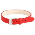 thumbnail image 1 of EHJRE Cow Leather Metal Buckle Bracelet Bangle Cuff Wrap Wristband Casual Fashion Red, 1 of 6